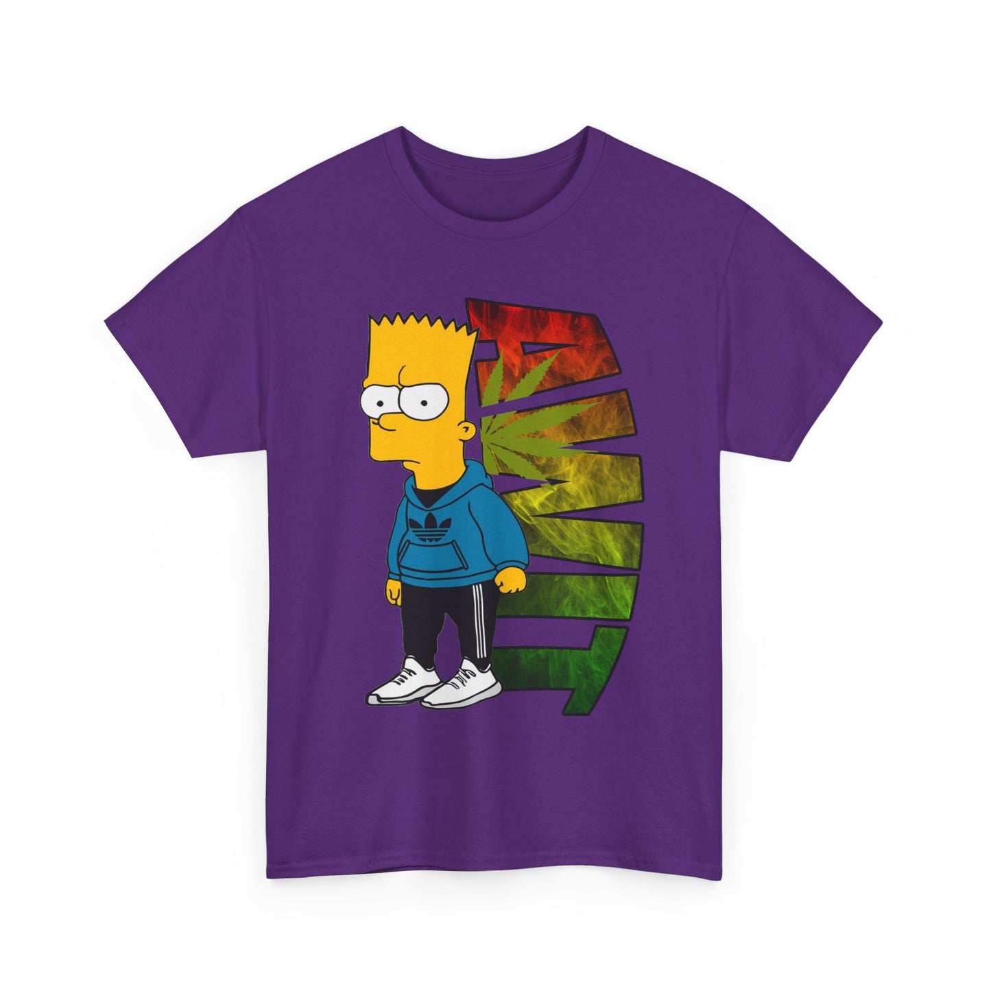 Unisex Heavy Cotton Tee - Bart Simpson Graffiti Style