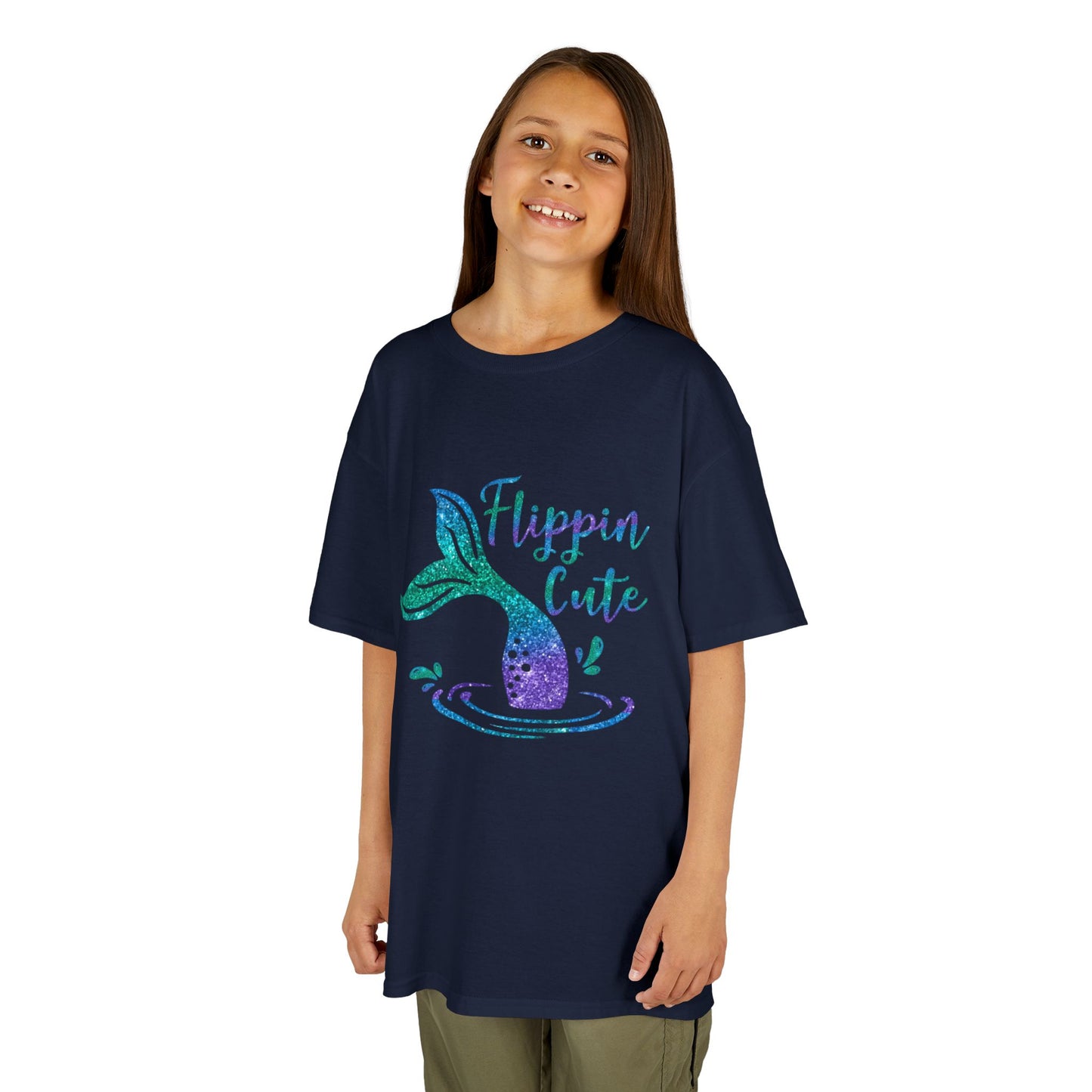 Flippin Cute Kids Tee - Colorful Whale Design for Fun-loving Children