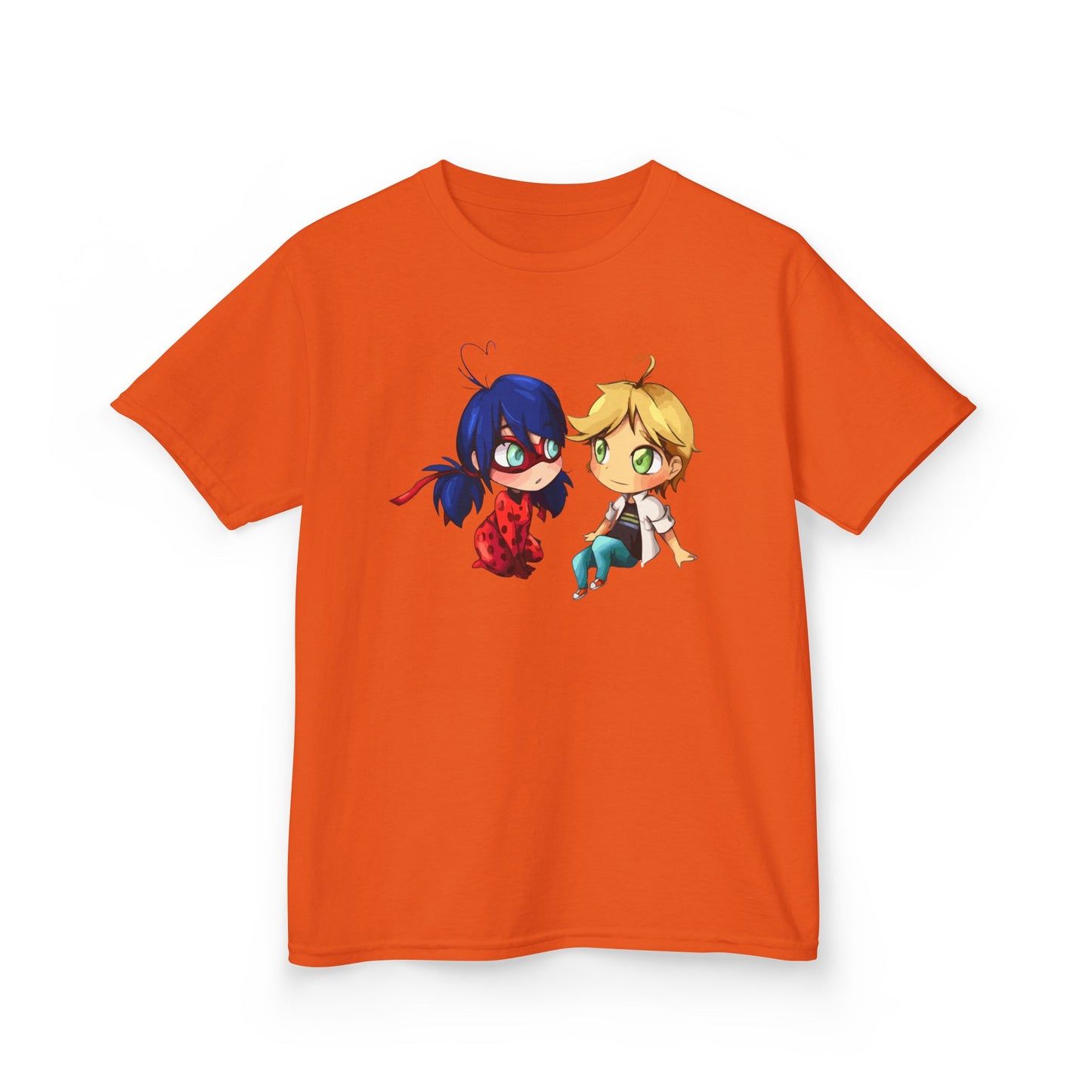 Kids Cute Chibi Characters Tee, Lightweight T-Shirt for Playtime, Gifts for Boys & Girls, Cartoon Lover Apparel, Birthday Outfit