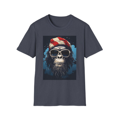 Cool Gorilla Graphic Tee, Fun Casual Wear, Perfect for Gifts, Chill Vibes, Great for Parties, Everyday Style, Unique Fashion Statement