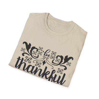 Thankful Unisex Softstyle T-Shirt - Fall Fashion, Thanksgiving Gift, Casual Wear, Gratitude Tees, Everyday Comfort