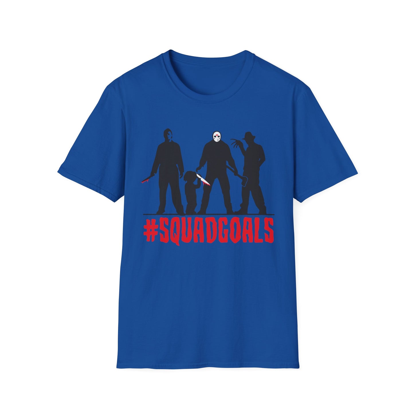 Squad Goals Unisex T-Shirt, Funny Graphic Tee, Group Friend Shirt, Movie Night Outfit, Halloween Costume Top, Gifting for Friends