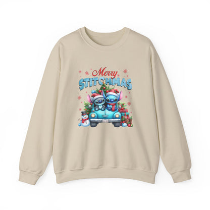 Merry Stitchmas Sweatshirt – Cute Stitch Holiday Crewneck