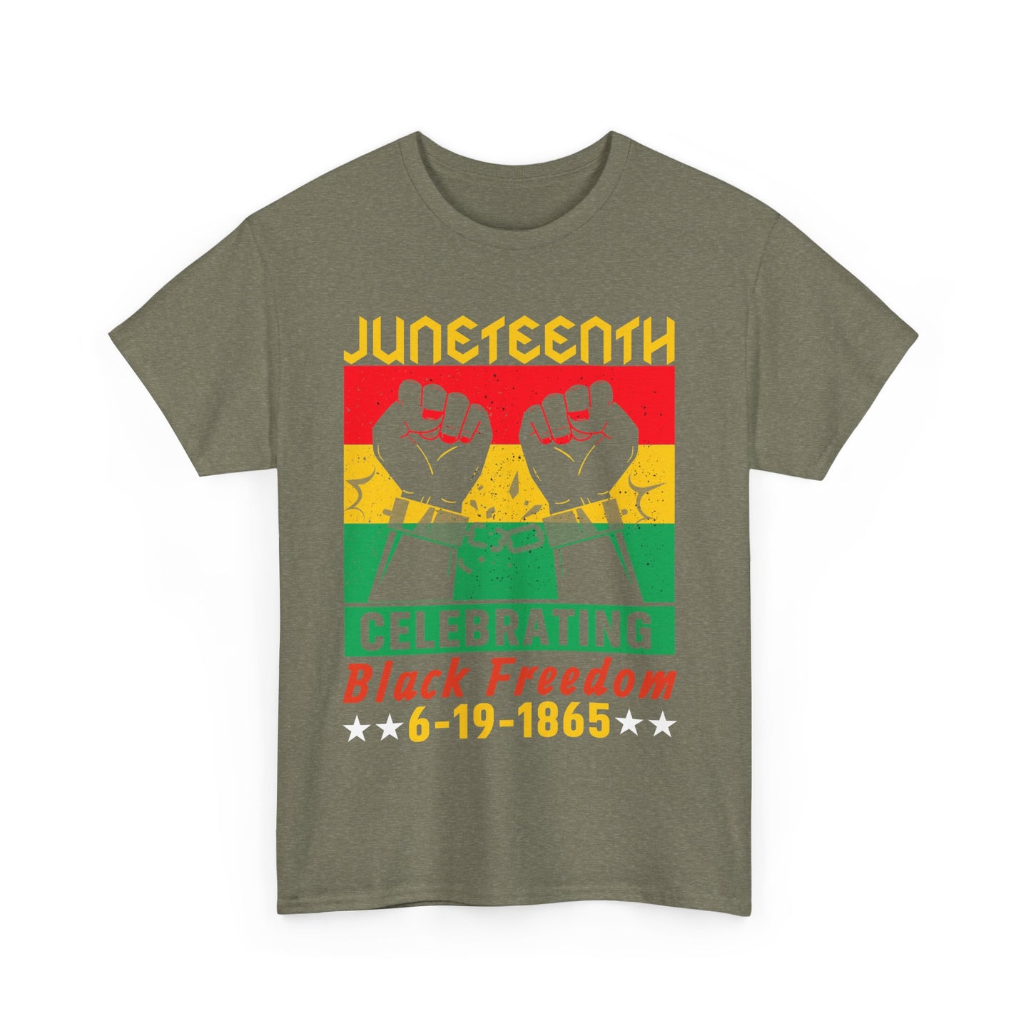 Juneteenth Celebration Tee, Unisex Cotton Shirt, Black Freedom T-Shirt, 6-19-1865 Heritage Top, Summer Festival Apparel, History Shirt
