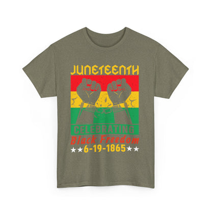 Juneteenth Celebration Tee, Unisex Cotton Shirt, Black Freedom T-Shirt, 6-19-1865 Heritage Top, Summer Festival Apparel, History Shirt