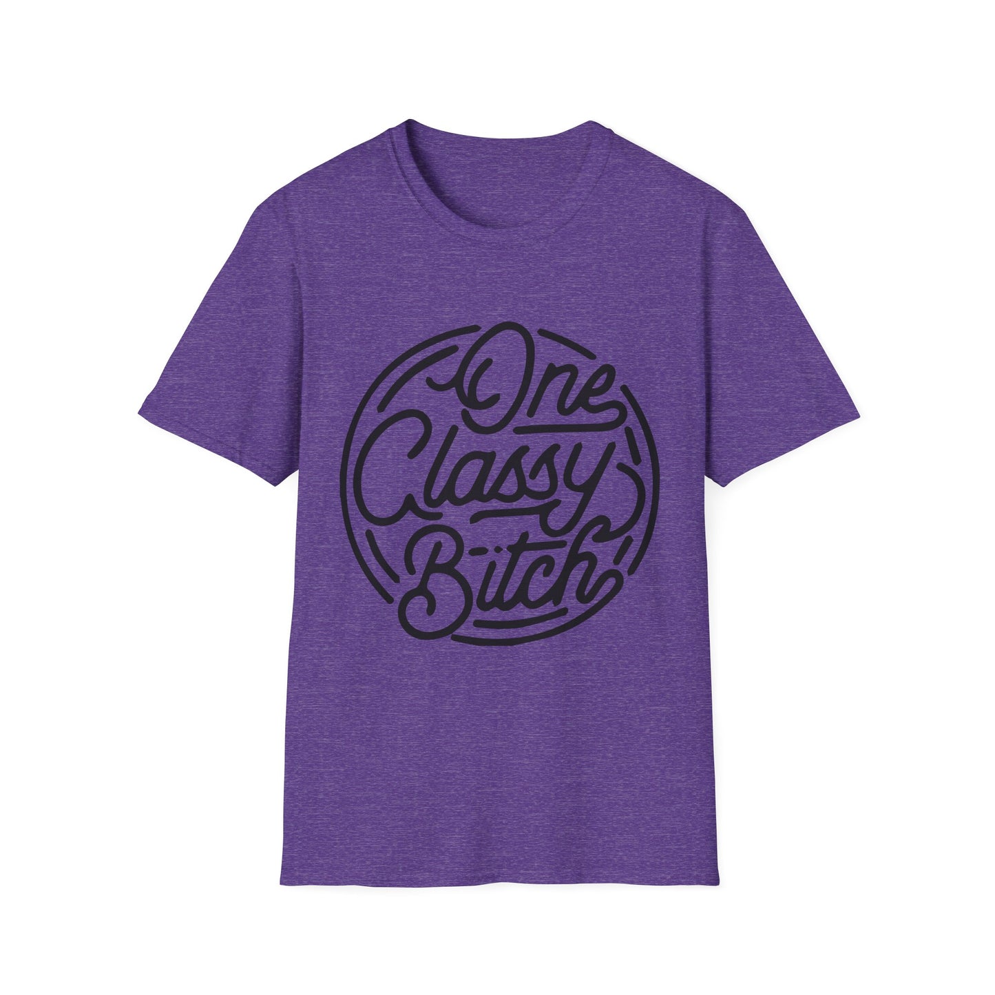 One Classy Bitch Unisex Softstyle T-Shirt - Chic and Playful Statement Tee