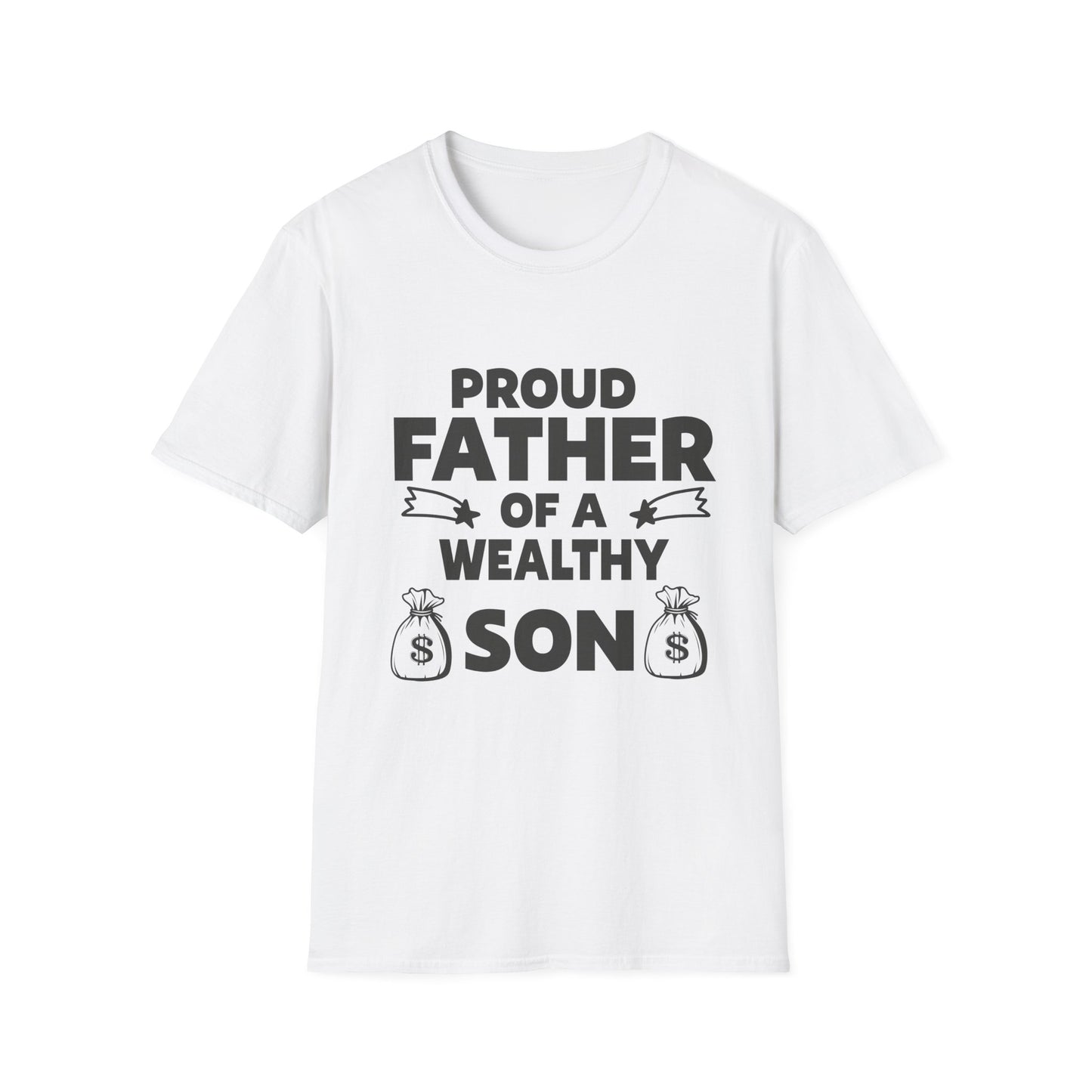 Proud Father T-Shirt - Unisex Softstyle Tee for Celebrating Dads