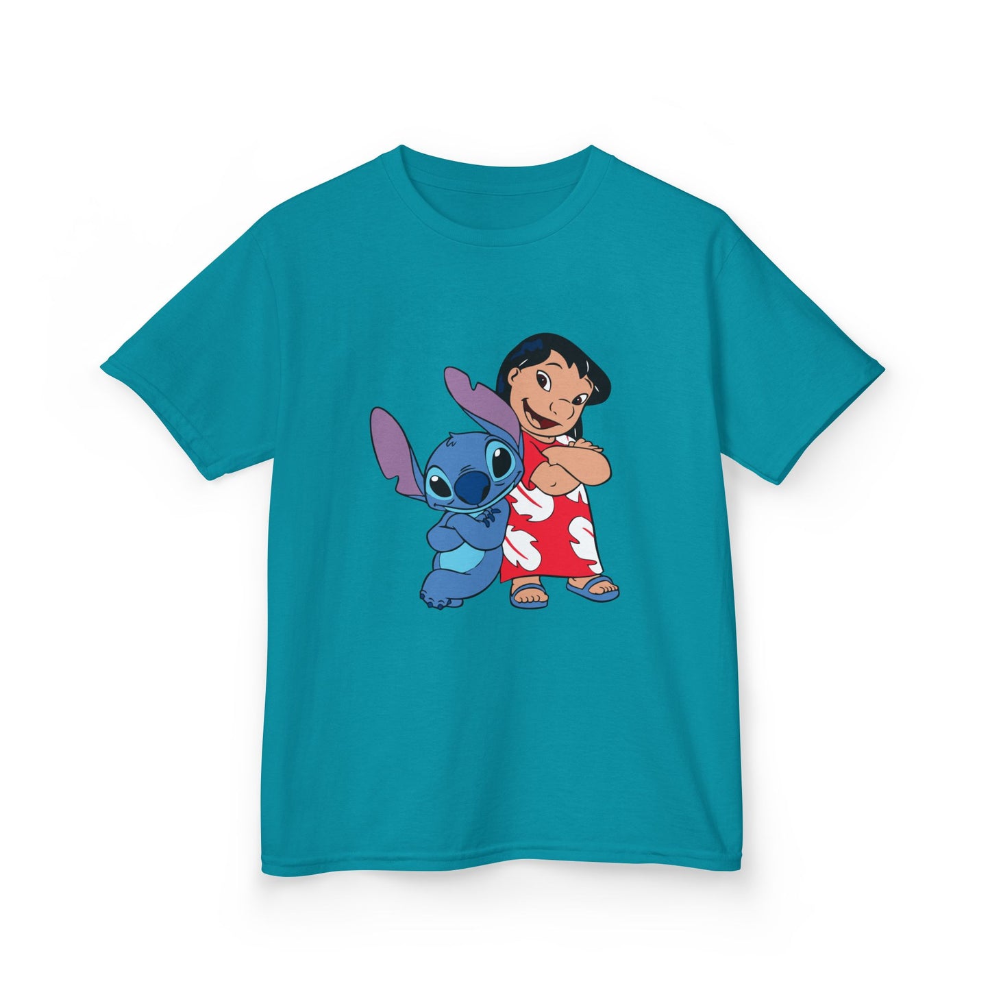 Kids Hawaiian Style T-Shirt with Stitch and Lilo