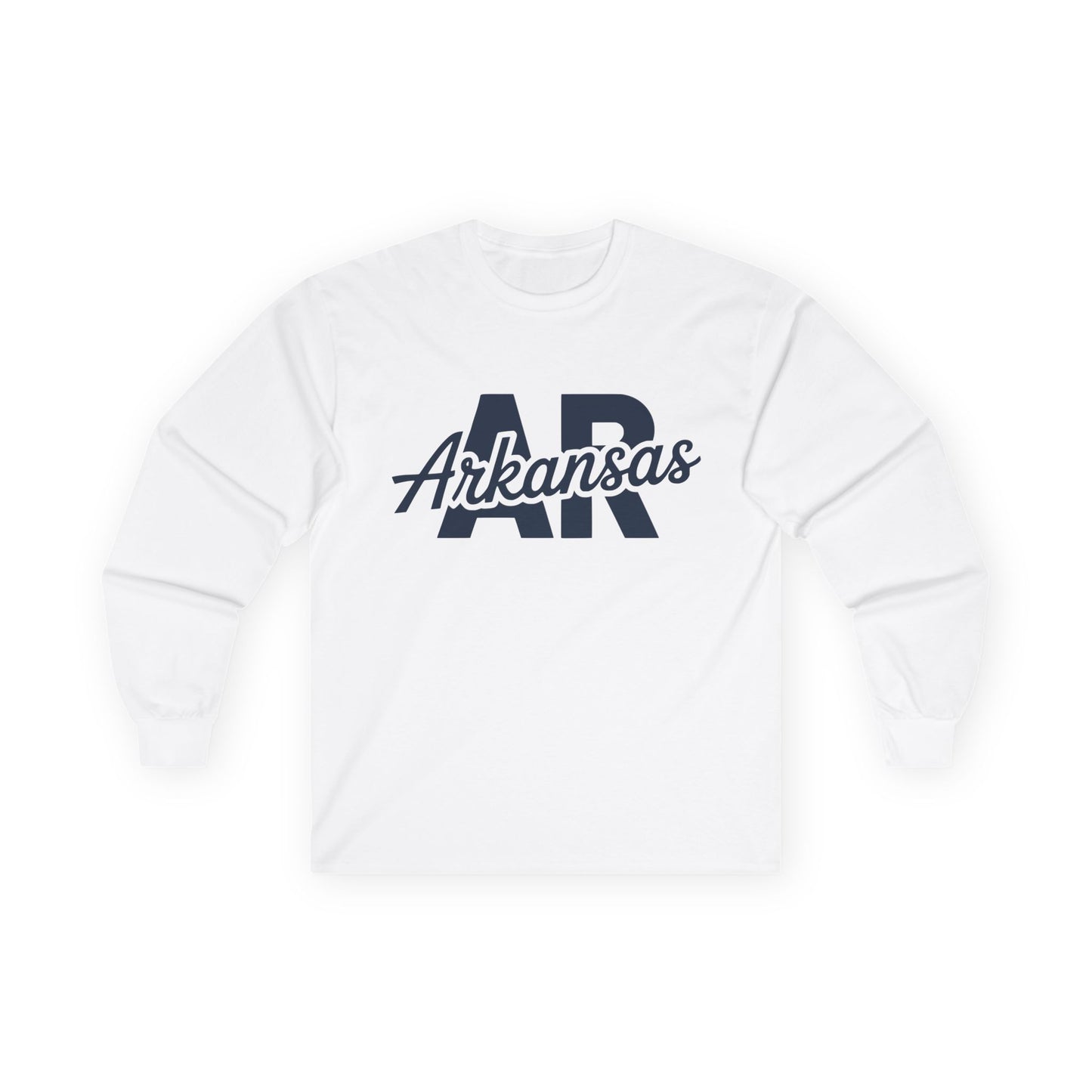 Arkansas AR Script Long Sleeve Tee