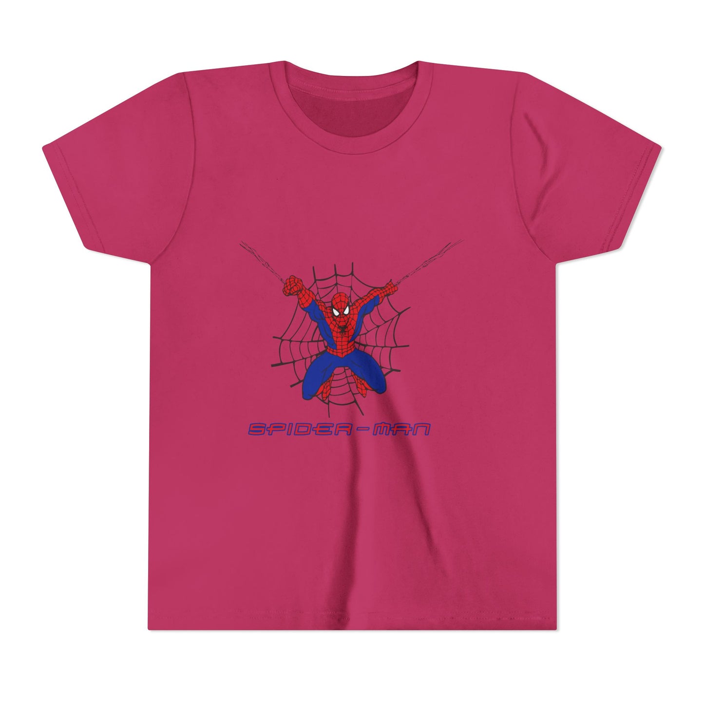 Spider-Man Youth Short Sleeve Tee - Fun Graphic Tee for Kids, Superhero Shirt, Birthday Gift, Comic Theme Apparel, Playtime Wear