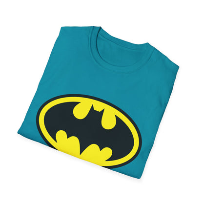 Batman Logo Unisex Softstyle T-Shirt | Fun Graphic Tee for Fans | Perfect Gift for Birthdays, Comic Con, Halloween