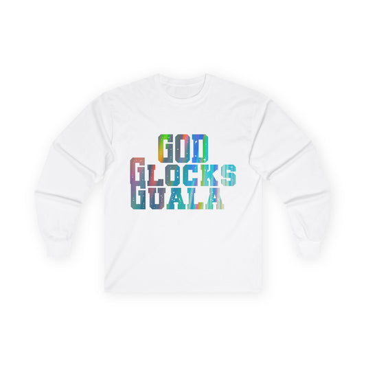 God Glocks Guala Long Sleeve Tee — Colorful Urban Streetwear