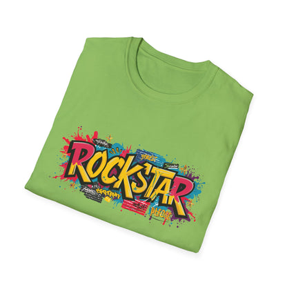 Rockstar Graphic Unisex T-Shirt, Music Lover Gift, Festival Wear, Cool Casual Tee, Birthday Present, Unisex Softstyle Shirt