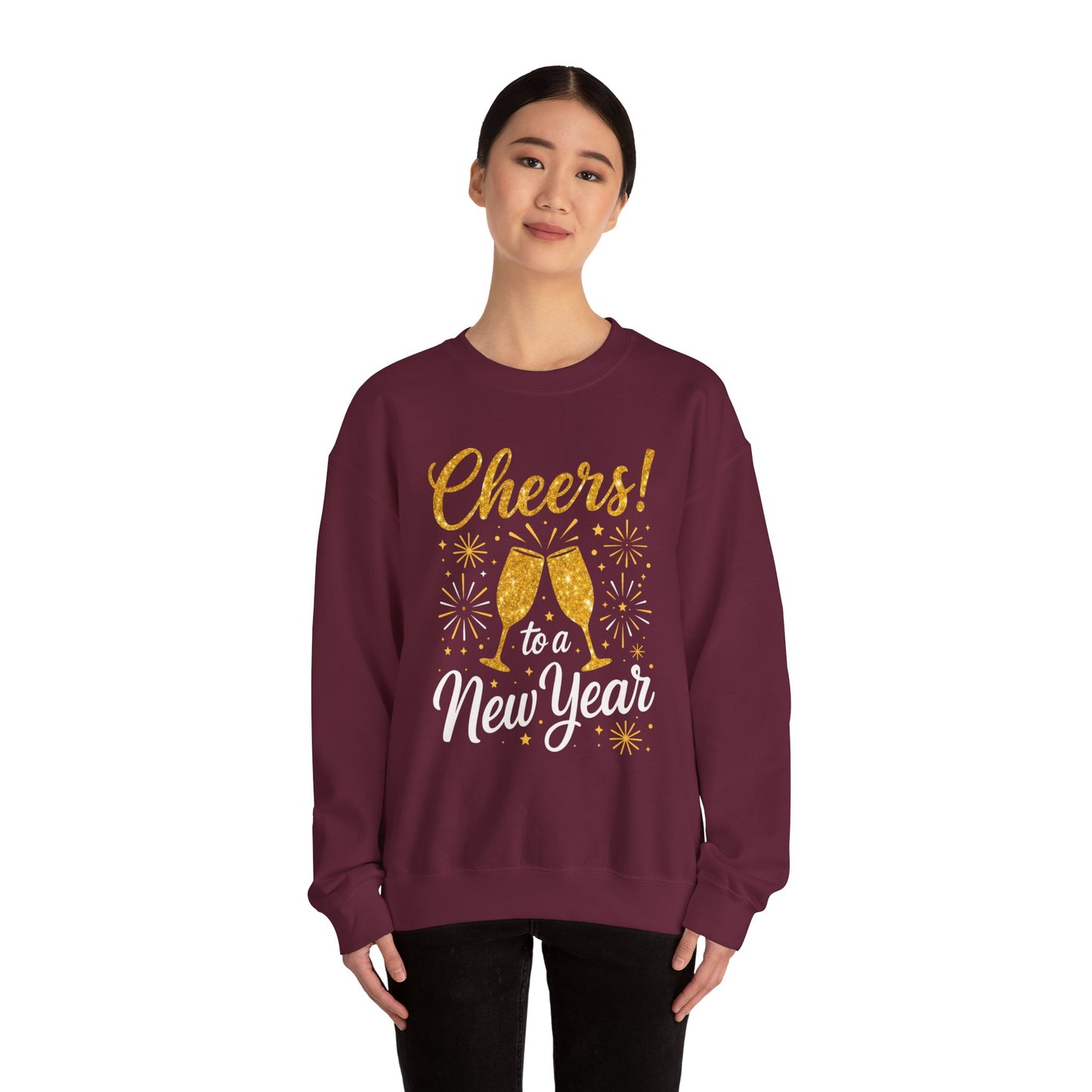 Cheers to a New Year Sweatshirt — New Year’s Eve Celebration Crewneck