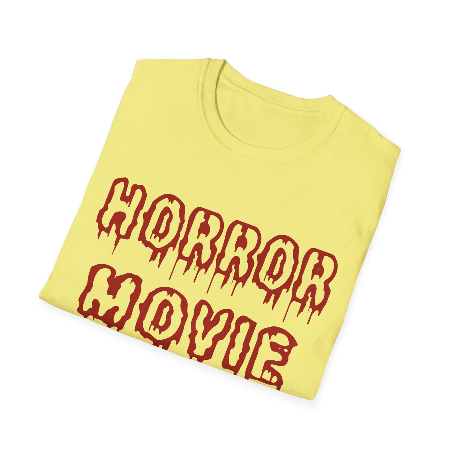 Unisex Horror Movie Addict T-Shirt – Perfect for Halloween, Movie Nights, Gifts for Cinephiles, Casual Wear, Comfortable Style