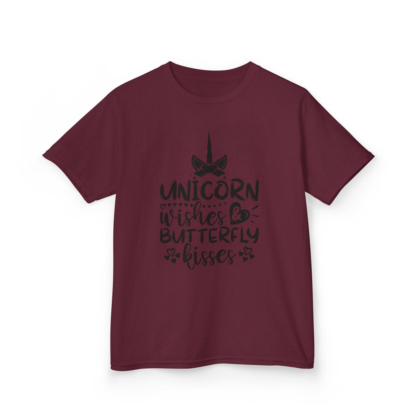 Unicorn Wishes Kids Tee - Adorable Heavy Cotton T-Shirt for Magical Moments
