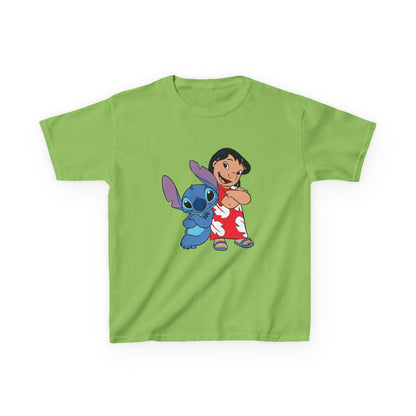Kids Hawaiian Style T-Shirt with Stitch and Lilo