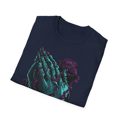 Spiritual Vibes Unisex Softstyle T-Shirt - Praying Hands Design