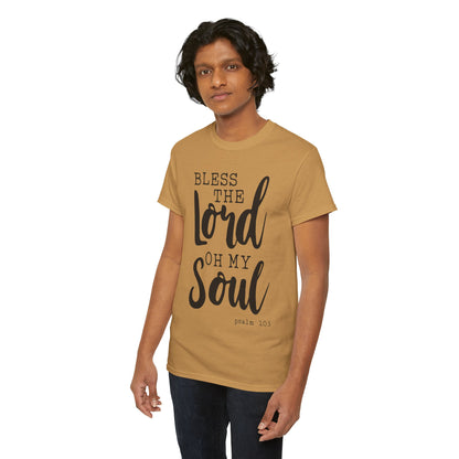 Bless the Lord Unisex Heavy Cotton Tee - Inspirational Christian Shirt