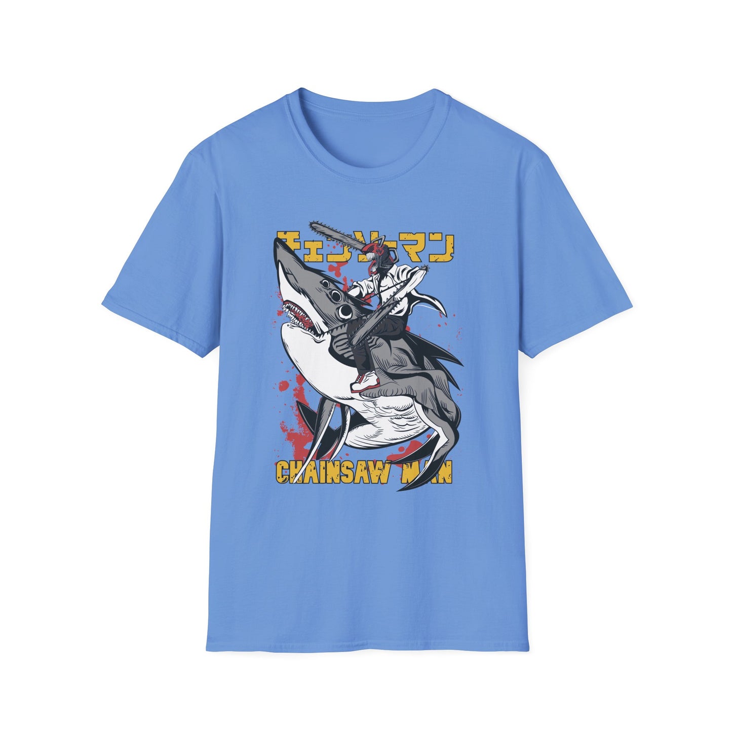 Unisex Softstyle T-Shirt with Unique Design, Cool Graphic Tee, Casual Wear, Gift for Anime Fans, Daily Comfort
