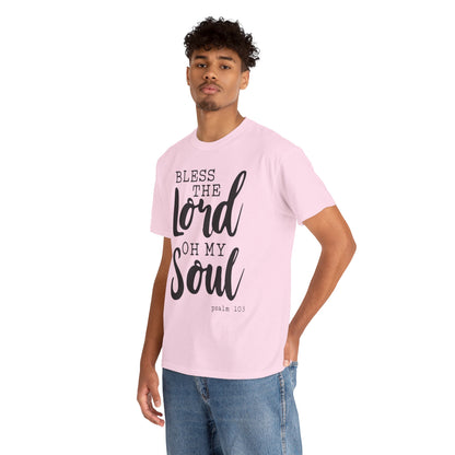 Bless the Lord Unisex Heavy Cotton Tee - Inspirational Christian Shirt