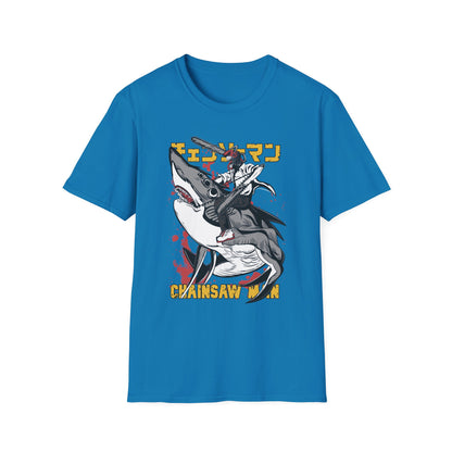 Unisex Softstyle T-Shirt with Unique Design, Cool Graphic Tee, Casual Wear, Gift for Anime Fans, Daily Comfort