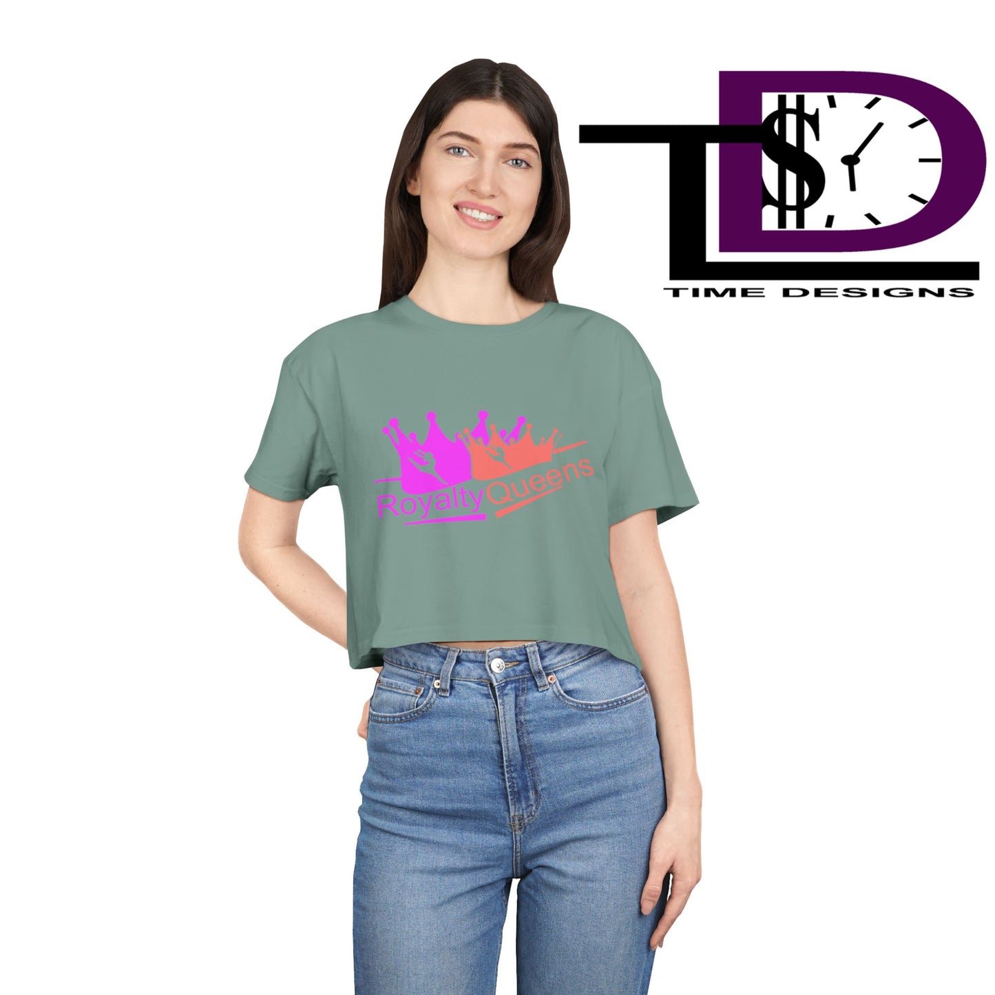 Royalty Queens Crop Tee - Stylish Women's Fashion for Birthdays, Festivals, Casual Wear, Gifts for Her, Trendy Outfit