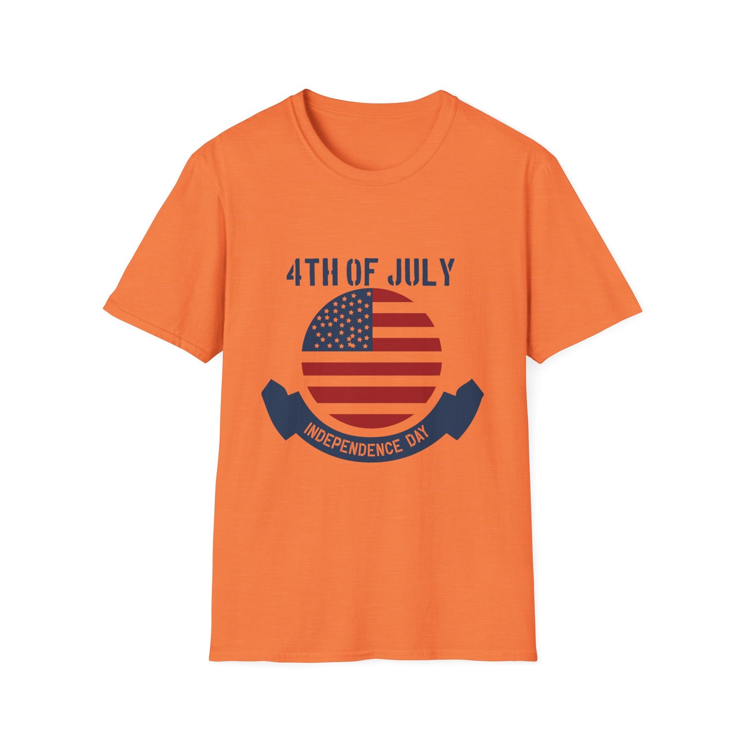 4th of July Unisex Softstyle T-Shirt, Independence Day Tee, Patriotic Shirt, July 4th Celebration Apparel, Summer BBQ Top