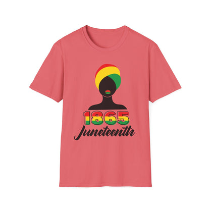 Juneteenth Celebration T-Shirt, Black History Month Tee, Unisex Softstyle Shirt, 1865 Juneteenth Shirt, African American Pride Top