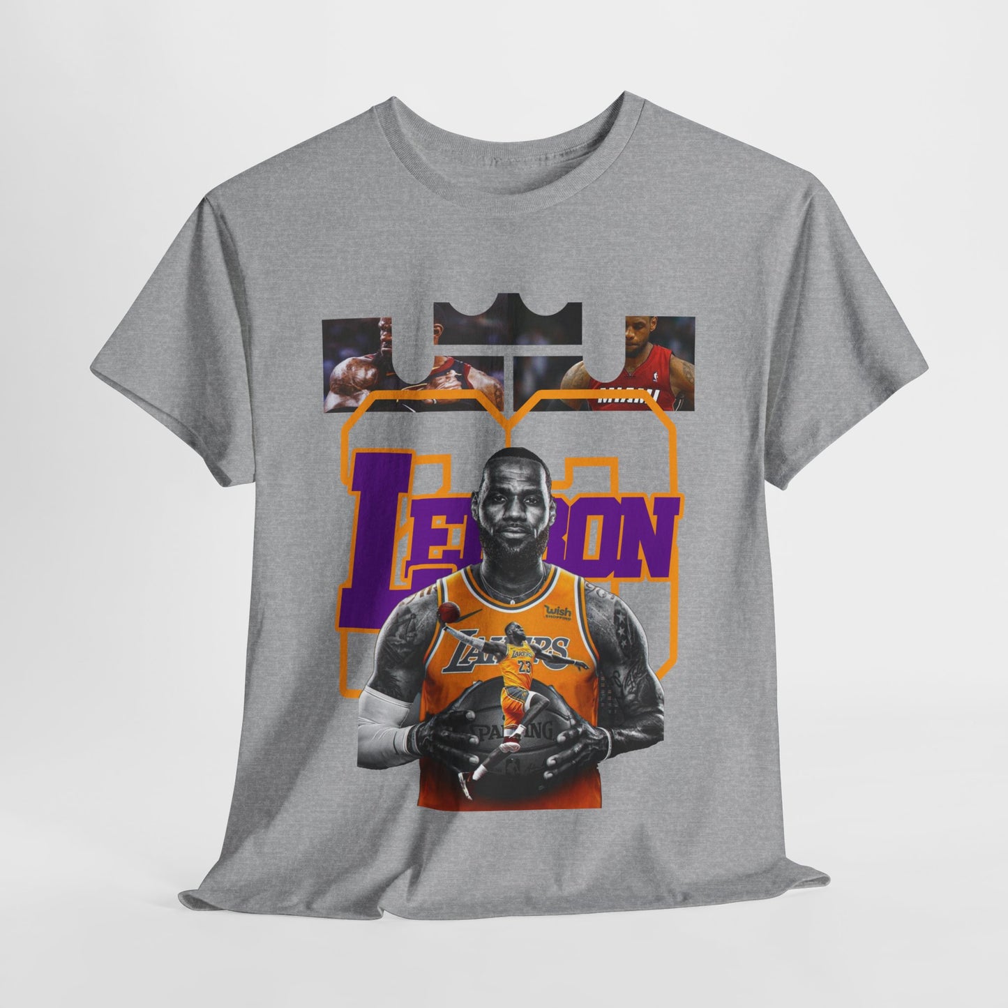 LeBron James Unisex Heavy Cotton Tee - Basketball Fan Apparel
