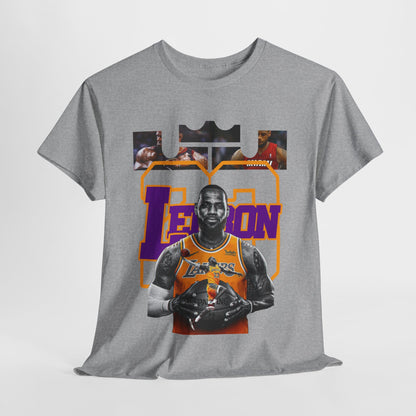 LeBron James Unisex Heavy Cotton Tee - Basketball Fan Apparel