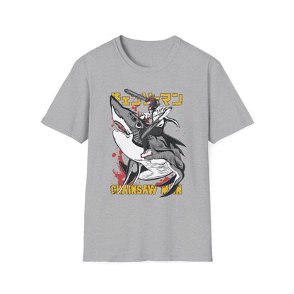 Unisex Softstyle T-Shirt with Unique Design, Cool Graphic Tee, Casual Wear, Gift for Anime Fans, Daily Comfort