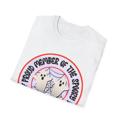 Spooky Squad Unisex T-Shirt, Halloween Tee, Cute Halloween Outfit, Casual Graphic Shirt, Witchy Apparel, Gift for Friends