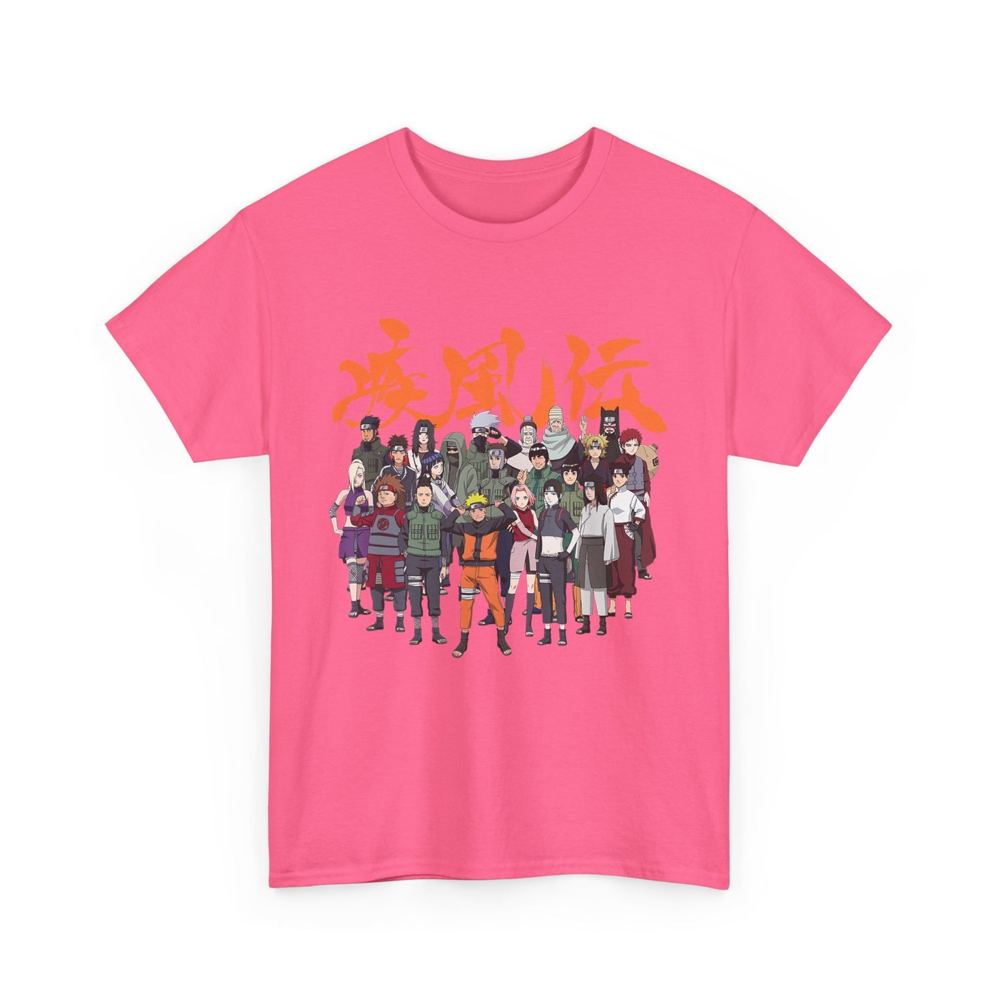Anime Heroes Unisex Heavy Cotton Tee - Perfect for Fans and Casual Wear