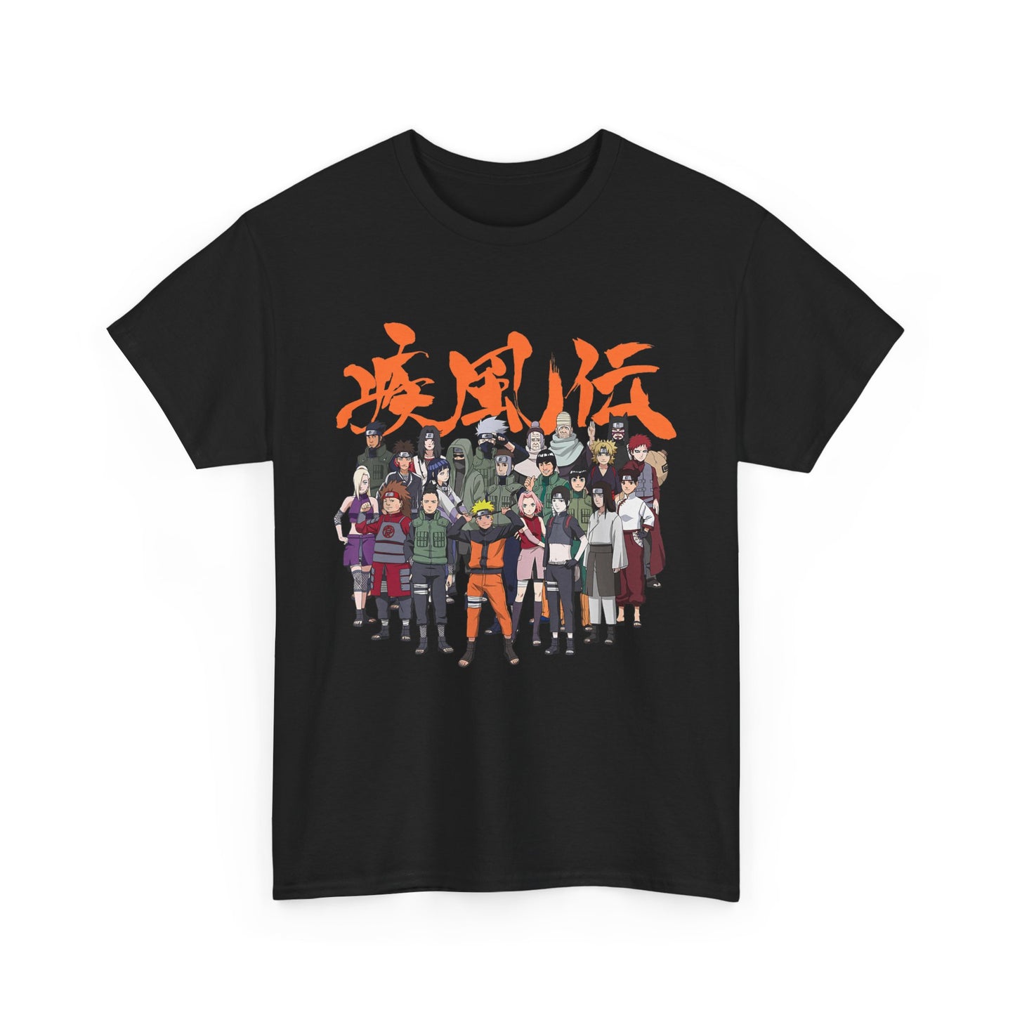 Anime Heroes Unisex Heavy Cotton Tee - Perfect for Fans and Casual Wear