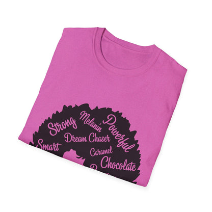 Empowering Afro-Heart Unisex T-Shirt, Celebrating Black Culture, Affirmation Tee, Gift for Her, Inspirational Shirt