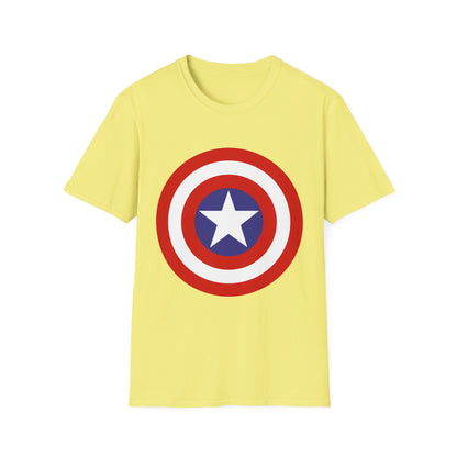 Captain-Inspired Unisex Softstyle T-Shirt, Superbowl Fan Tee, Superhero Gift, Comic Birthday Shirt, Casual Everyday Wear, Graphic Crew [...]
