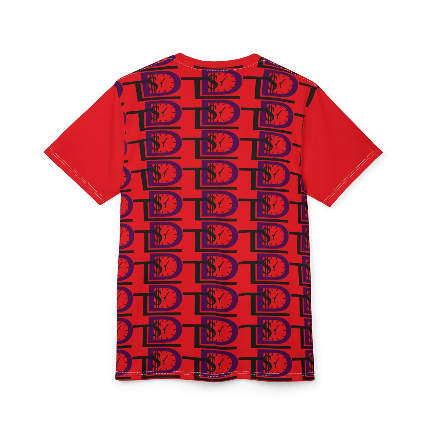 Time Designs Bold Red Unisex Graphic Tee for Casual Style