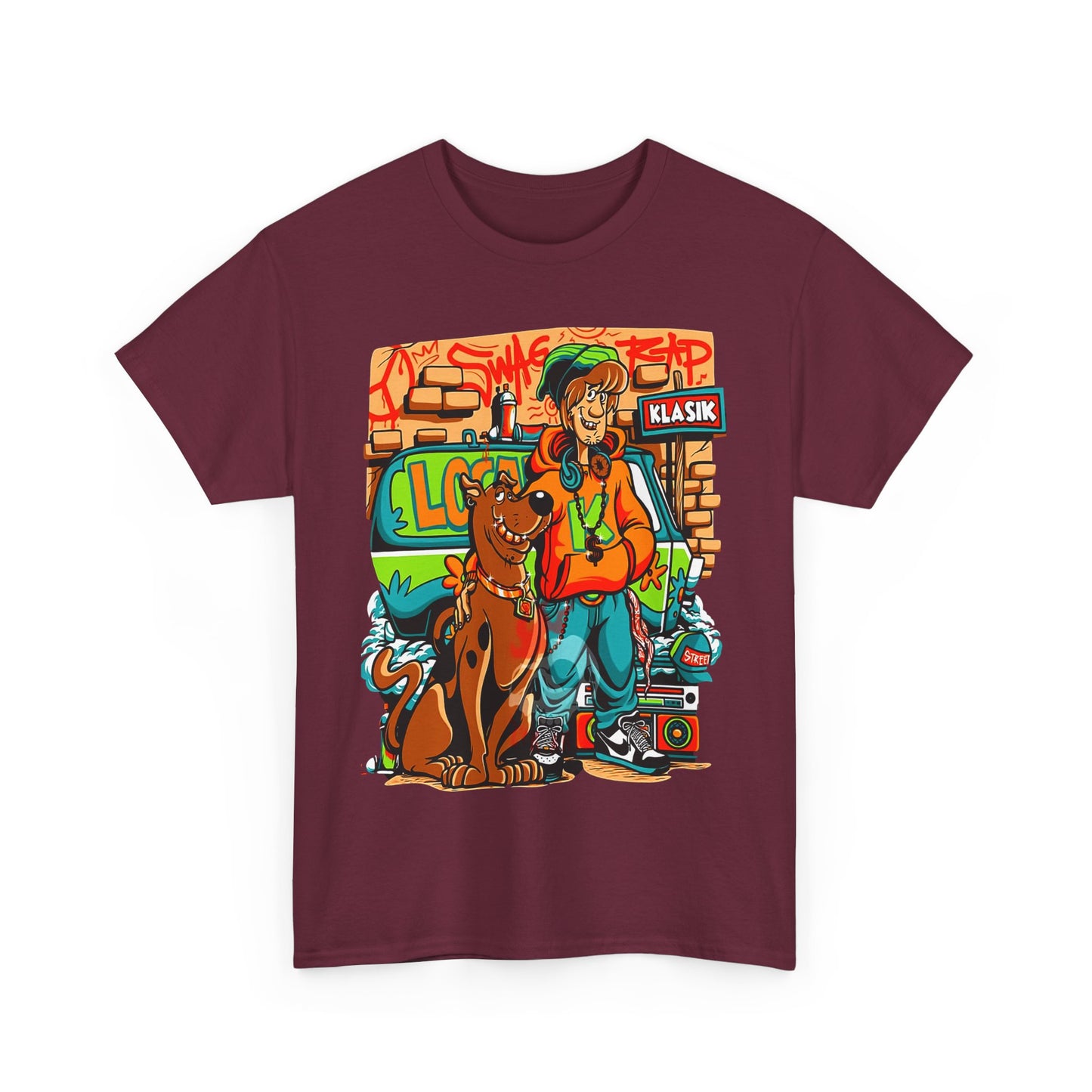 Retro Scooby-Doo Unisex Heavy Cotton Tee - Vintage Cartoon Print