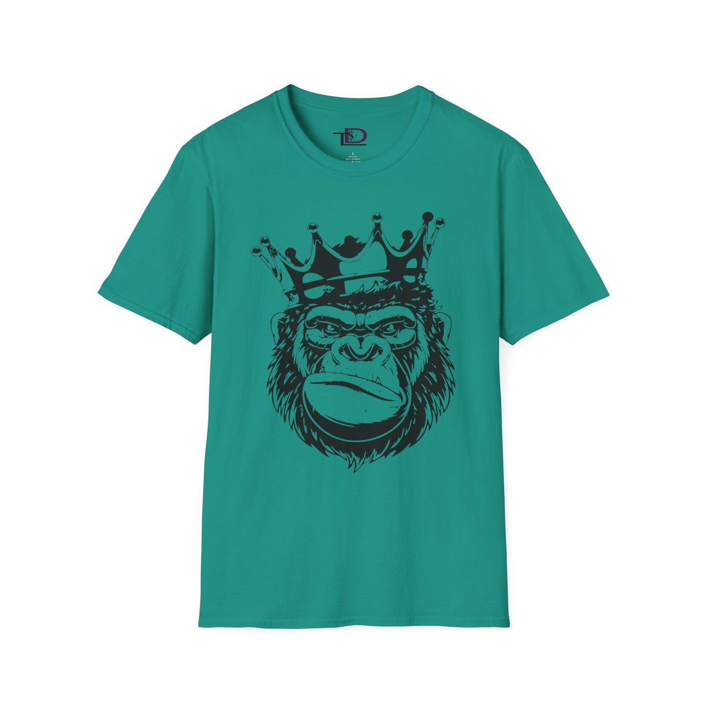 King Status Gorilla T-Shirt | Unisex Softstyle Tee for Casual Wear