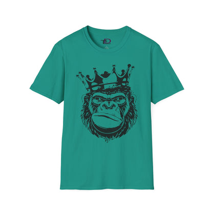 King Status Gorilla T-Shirt | Unisex Softstyle Tee for Casual Wear