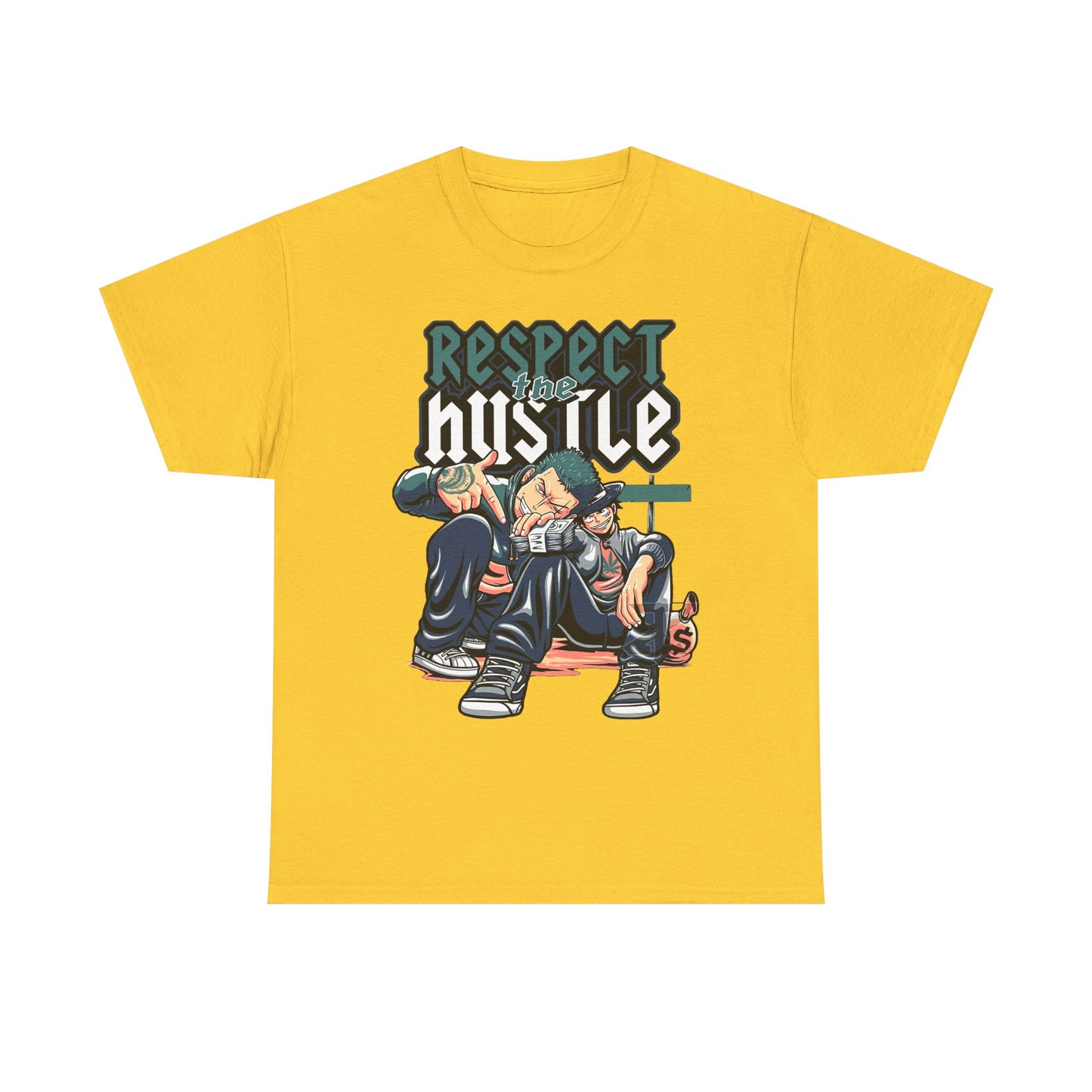 Respect the Hustle Unisex Heavy Cotton Tee - Streetwear Style Graphic Tee