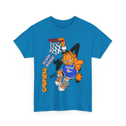 Garfield Basketball Unisex Heavy Cotton Tee - Fun Streetwear for Cat Lovers