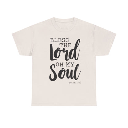 Bless the Lord Unisex Heavy Cotton Tee - Inspirational Christian Shirt