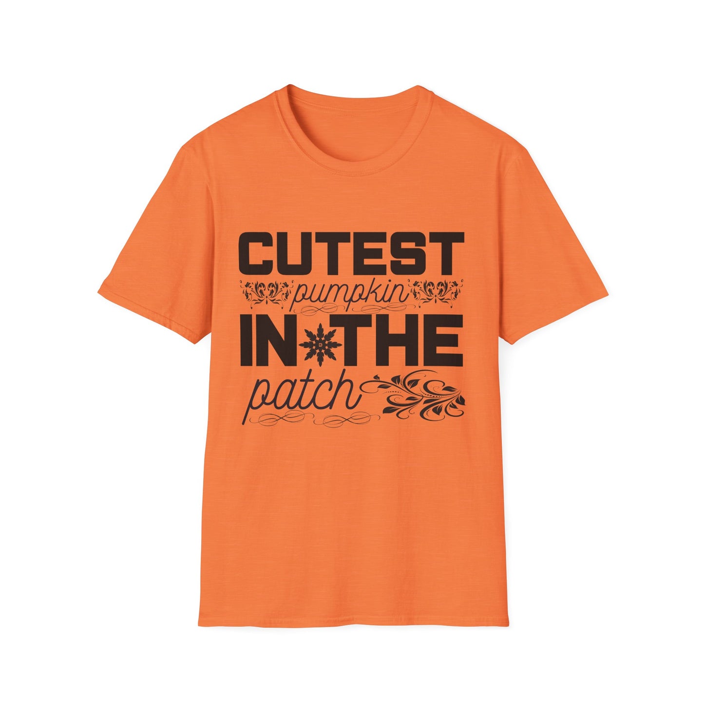 Cutest Pumpkin in the Patch Unisex Softstyle T-Shirt, Fall Fashion Tee, Halloween Shirt, Thanksgiving Outfit, Seasonal Gift