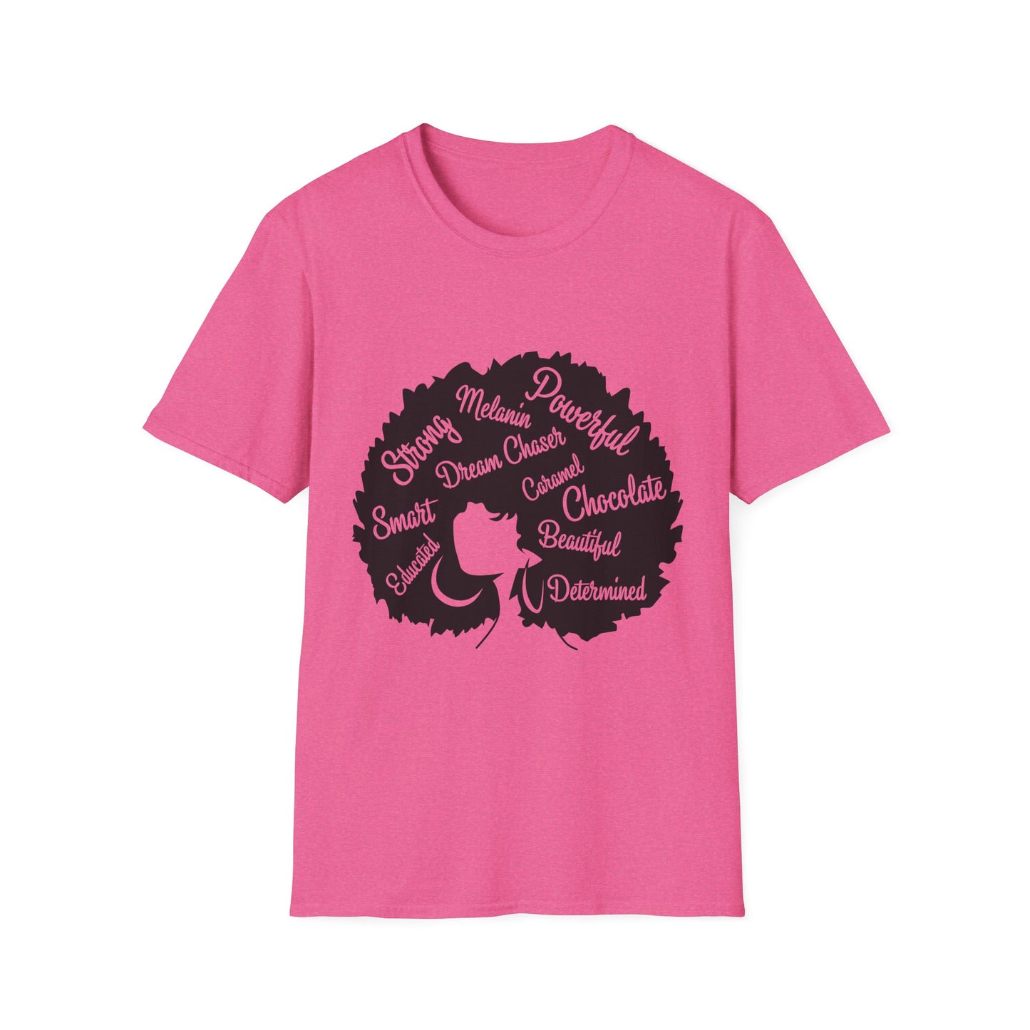 Empowering Afro-Heart Unisex T-Shirt, Celebrating Black Culture, Affirmation Tee, Gift for Her, Inspirational Shirt