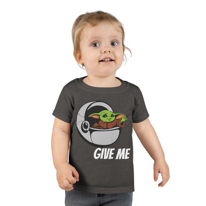 Cute Baby Yoda Toddler T-Shirt - 'Give Me' Design
