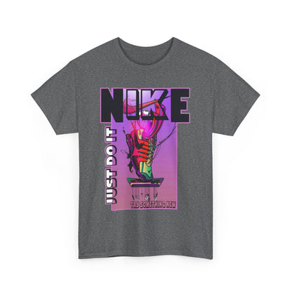 Vintage-Style Nike Unisex Heavy Cotton Tee - Just Do It Graphic Shirt