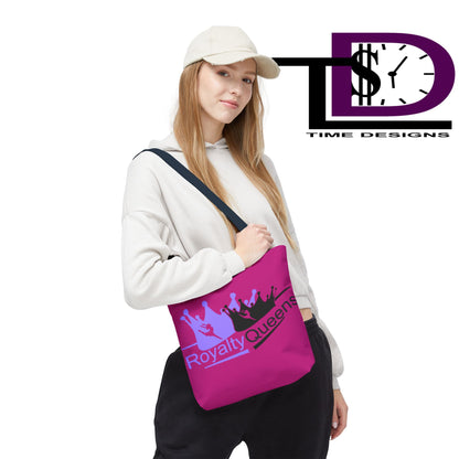 Royalty Queens Tote Bag - Stylish Reusable Tote for Queens, Perfect for Shopping, Beach Days, Gifts, Birthdays, and More