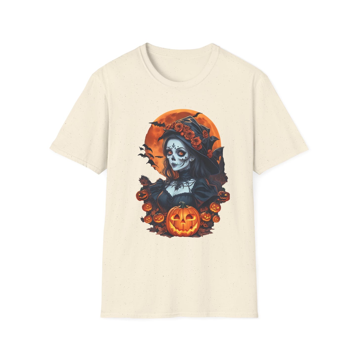 Spooky Halloween Graphic Tee, Unisex Softstyle T-Shirt, Fall Fashion, Halloween Costume, Pumpkin Decor, October Celebration